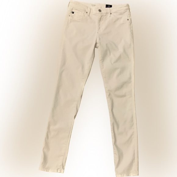 AG Adriano Goldschmied White Jeans Prima Cigarette Leg Women’s 27 Anthropologie - Picture 3 of 7
